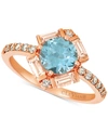 Le Vian Baguette Frenzy Multi-gemstone (1-1/3 Ct. T.w.), And Nude Diamond (1/4 Ct. T.w.) Ring In 14k Strawbe In Multi Colored