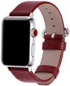 NIMITEC WOMEN'S SOLID COLOR LEATHER APPLE WATCH STRAP 42MM