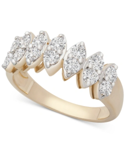 Wrapped In Love Diamond Statement Ring (1 Ct. T.w.) In 14k Gold, Created For Macy's In Yellow Gold