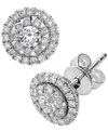EFFY COLLECTION EFFY DIAMOND HALO STUD EARRINGS (3/4 CT. T.W.) IN 14K WHITE GOLD