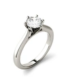 Charles & Colvard Moissanite Solitaire Engagement Ring 1/2 Ct. T.w. Diamond Equivalent In 14k White Gold In Whtgld