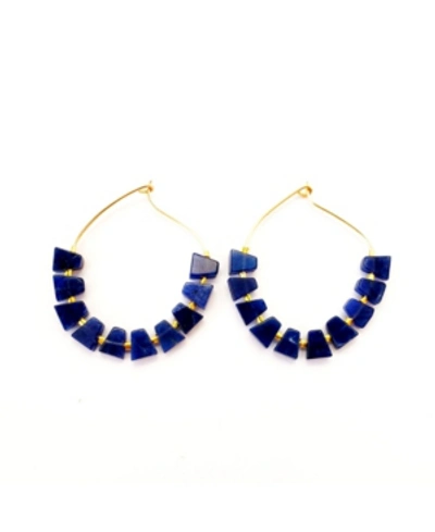 Minu Jewels Sarcha Hoops In Blue