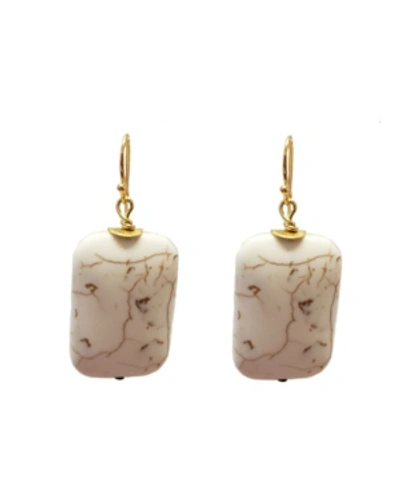 Minu Jewels Blanca Earrings In Cream