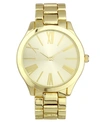 INC INTERNATIONAL CONCEPTS WOMEN'S GOLD-TONE BRACELET WATCH 42MM, CREATED FOR MACY'S