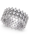 INC INTERNATIONAL CONCEPTS SILVER-TONE PAVE RING, CREATED FOR MACY'S
