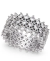 Inc International Concepts Silver-tone Pave Ring, Created For Macy's In Silver