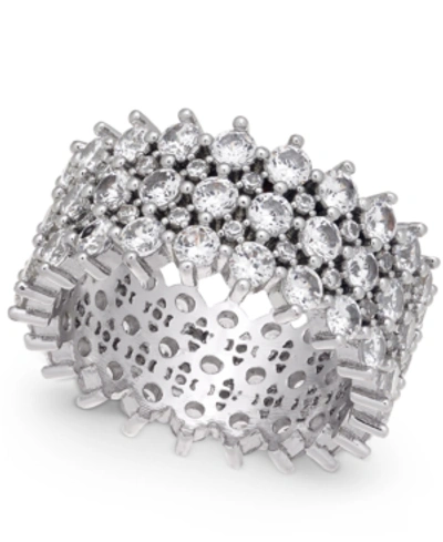Inc International Concepts Silver-tone Pave Ring, Created For Macy's