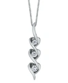 Sirena Diamond (1/8 Ct. T.w.) Heart Pendant In 14k White, Yellow Or Rose Gold In White Gold