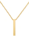 LEGACY FOR MEN BY SIMONE I. SMITH MEN'S POLISHED BAR 24" PENDANT NECKLACE IN YELLOW ION-PLATED STAINLESS STEEL