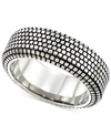 Legacy For Men By Simone I. Smithblack Ion-plated Ring In Stainless Steel In Stainless Steel