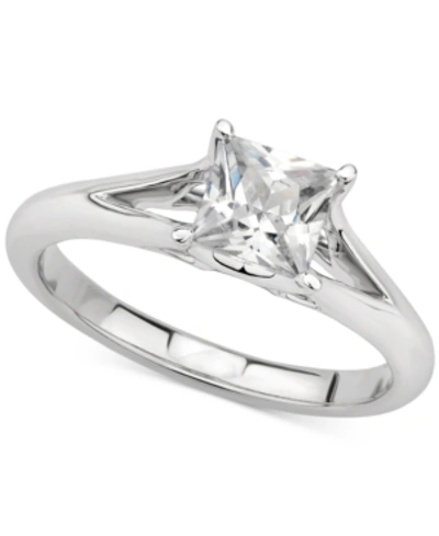 Gia Certified Diamonds Gia Certified Diamond Princess Solitaire Engagement Ring (1 Ct. T.w.) In 14k White Gold