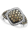 Le Vian Chocolate Diamond (3/4 Ct. T.w.) & Vanilla Diamond (1/5 Ct. T.w.) Ring In 14k White Gold In White Gold