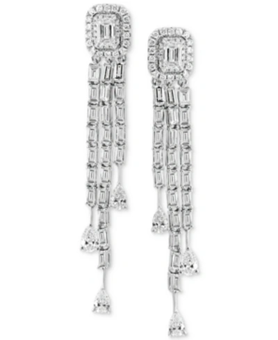 Effy Collection Effy Hematian Diamond Dangle Drop Earrings (2-1/10 Ct. T.w.) In 18k White Gold