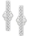 Wrapped Diamond Bar Stud Earrings (1/10 Ct. T.w.) In 14k Yellow Gold, Created For Macy's In Yellow Gold