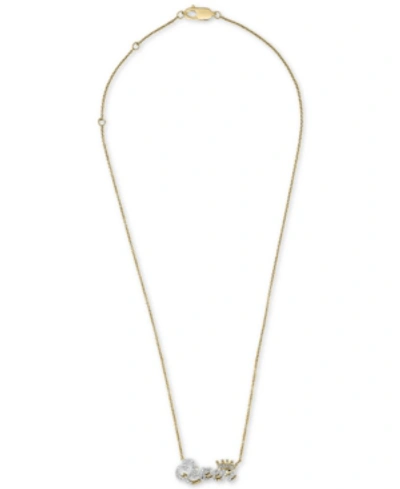 Wrapped Diamond "queen" 20" Pendant Necklace (1/6 Ct. T.w.) In 14k Gold, Created For Macy's In Yellow Gold