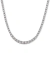 WRAPPED IN LOVE DIAMOND GRADUATED (1/2 C.T. T.W.) 17" STATEMENT NECKLACE IN STERLING SILVER, CREATED FOR MACY'S