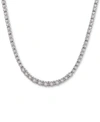 Wrapped In Love Diamond Graduated (1/2 C.t. T.w.) 17" Statement Necklace In Sterling Silver, Created For Macy's In Sterling Silver
