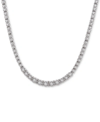 Wrapped In Love Diamond Graduated (1/2 C.t. T.w.) 17" Statement Necklace In Sterling Silver, Created For Macy's