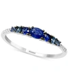 Effy Collection Effy Sapphire (1/2 Ct. T.w.) & Diamond (1/20 Ct. T.w.) Ring In 14k White Gold In Sapphire