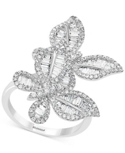 Effy Collection Effy Diamond Butterfly Statement Ring (1-3/8 Ct. T.w.) In 14k White Gold