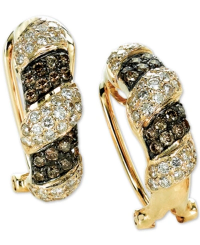 Le Vian Chocolatier Diamond Curved Drop Earrings (1-3/8 Ct. T.w.) In 14k Gold In Yellow Gold