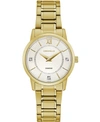 Caravelle Women's Gold-tone Stainless Steel Bracelet Watch 30mm In Gold