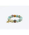 KATIE'S COTTAGE BARN AMAZONITE GEMSTONE RUSTIC GOLD STARFISH BRACELET