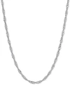 Giani Bernini Singapore Link 20" Chain Necklace In Sterling Silver In Sterling Silver