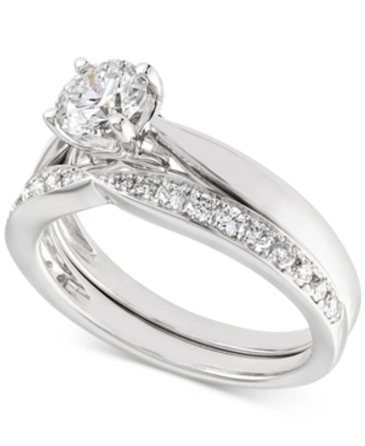 X3 Diamond Bridal Set (1 Ct. T.w.) In 18k White Gold, Created For Macy's In Whie Gold