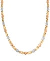 GIANI BERNINI HEARTS & KISSES 17" STATEMENT NECKLACE IN 18K TRICOLOR GOLD-PLATED STERLING SILVER, CREATED FOR MACY