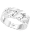 Effy Collection Effy Men's Polished Chain Link Statement Ring In Sterling Silver In Silver