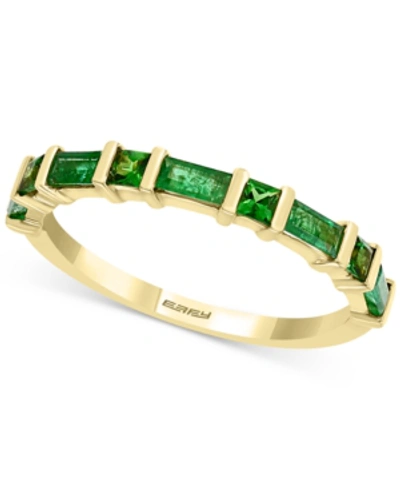 Effy Collection Effy Emerald (3/8 Ct. T.w.) & Tsavorite (1/5 Ct. T.w.) Ring In 14k Gold