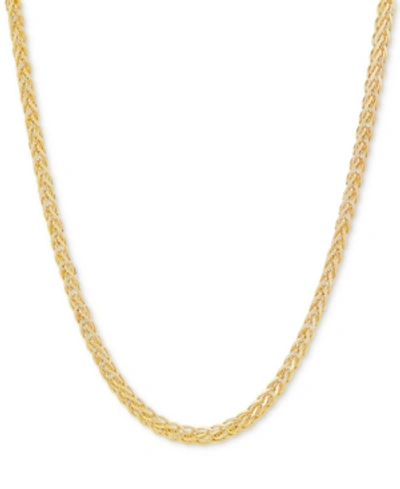 Giani Bernini Wheat Link 24" Chain Necklace (2-1/2mm) In 18k Gold-plated Sterling Silver Or Sterling Silver In Gold Over Silver