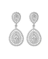 A & M SILVER-TONE ACCENT BIG DISC EARRINGS