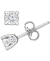 Trumiracle Diamond Stud Earrings (3/8 Ct. T.w.) In 14k White, Yellow, Or Rose Gold In White Gold