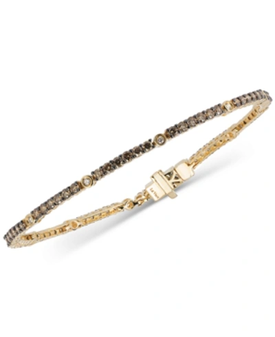 Le Vian Chocolatier Diamond Tennis Bracelet (2-1/2 Ct. T.w.) In 14k Gold In Yellow Gold
