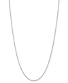 Italian Gold Wheat Link 18" Chain Necklace In 14k White Gold In White Gold