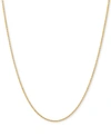 ITALIAN GOLD WHEAT LINK 20" CHAIN NECKLACE IN 14K GOLD