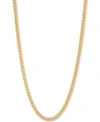 Italian Gold Lightweight Miami Cuban Link 22" Chain Necklace (3mm) In 14k Gold In Gold