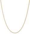 ITALIAN GOLD WHEAT LINK 18" CHAIN NECKLACE IN 14K GOLD