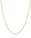 Italian Gold Wheat Link Chain Necklace Collection In 14k Gold In Gold