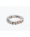 KATIE'S COTTAGE BARN SPOTTED GRAY JASPER WITH ROSE GOLD PAVE ACCENT BRACELET