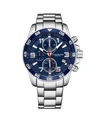 Stuhrling Men's Silver Tone Stainless Steel Bracelet Watch 40mm In Silver