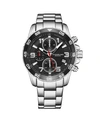 Stuhrling Men's Silver Tone Stainless Steel Bracelet Watch 40mm In Silver