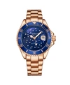 STUHRLING WOMEN'S ROSE GOLD STAINLESS STEEL BRACELET WATCH 39MM