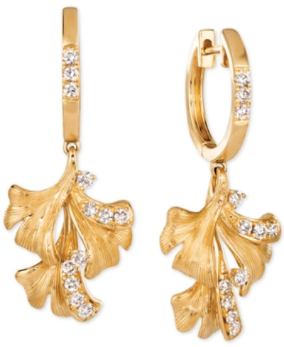 Le Vian Nude Diamond Flower Drop Earrings (3/8 Ct. T.w.) In 14k Gold In Yellow Gold
