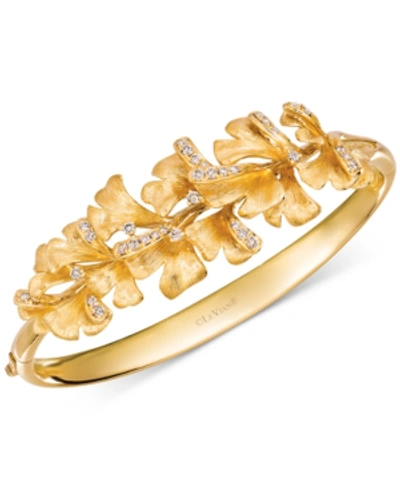 Le Vian Nude Diamond Floral Bangle Bracelet (3/4 Ct. T.w.) In 14k Gold In Yellow Gold