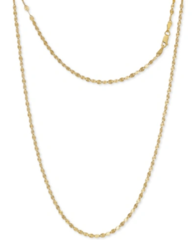 Giani Bernini Disco Link 18" Chain Necklace In 24k Gold-plated Sterling Silver, Created For Macy's