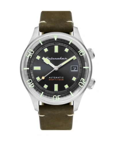 Spinnaker Men's Bradner Automatic Green Genuine Leather Strap Watch 42mm