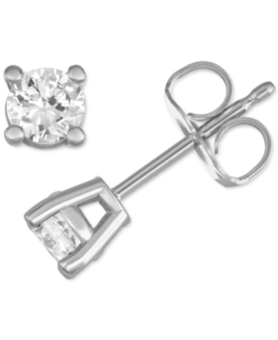 Forever Grown Diamonds Lab Created Diamond Stud Earrings (1/2 Ct. T.w.) In Sterling Silver